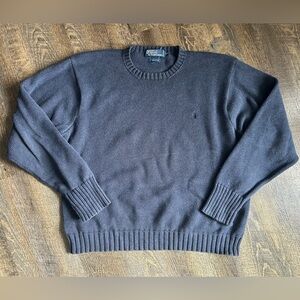 Polo Ralph Lauren Men’s Crewneck 100% Cotton Sweater, Blue XXL